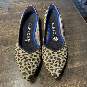 Rothy’s Pointed Flats leopard print
